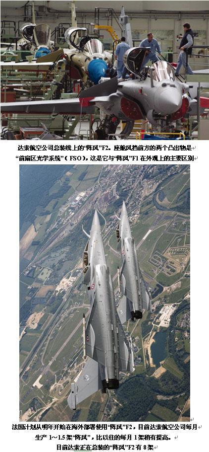 法国空军f2标准阵风战机形成初步作战能力图