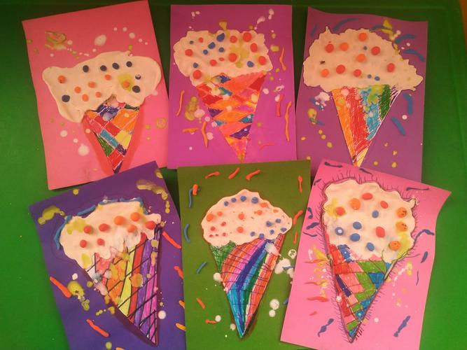 手工制作冰激凌 ——王答小学附属幼儿园大班