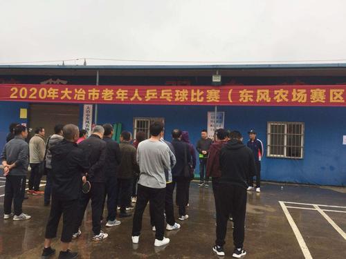 2020年大冶市中老年人乒乓球比赛圆满结束