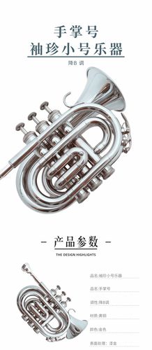 厂家批发手掌号乐器降b调西洋铜管吹奏洋号袖珍小号