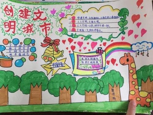 创建卫生城市手抄报大全,获奖模板,简单好画!