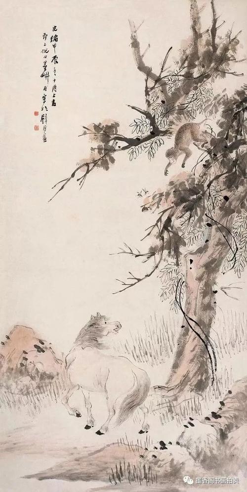 晚清画家|倪田花鸟,人物,山水画合辑(130幅)