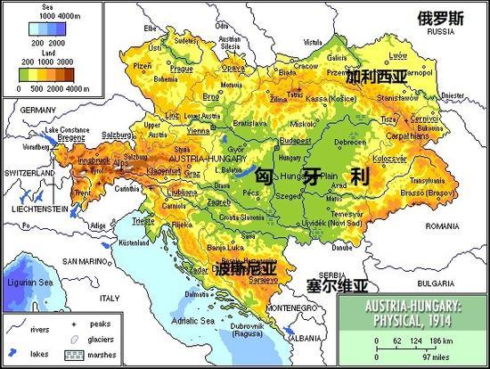 加利西亚和塞尔维亚的位置关系