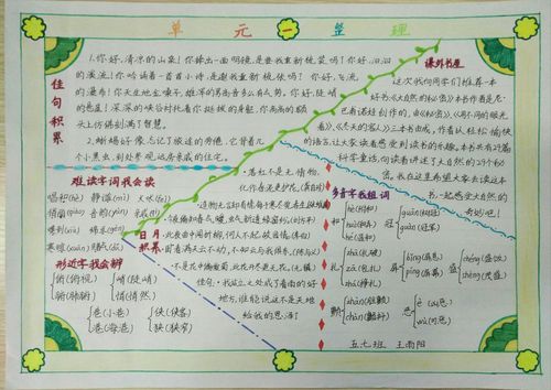 五年级七班同学制作的单元整理手抄报