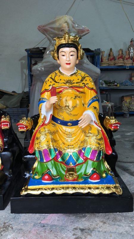 3米三霄娘娘神像 道教神仙三霄仙子神像 送子娘娘