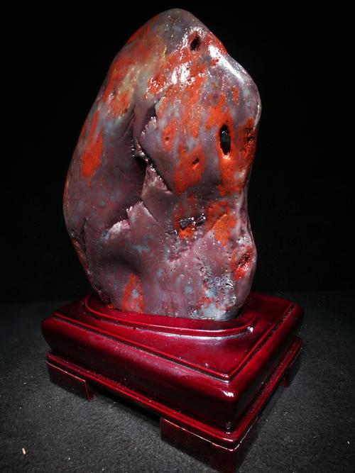 桂林鸡血玉原石摆件镇宅灵石奇石观赏石