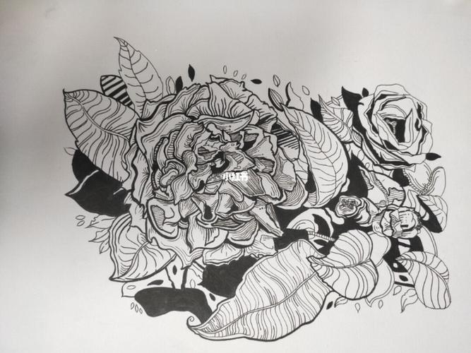 便宜接各种黑白装饰画,可创作,可当素材_装饰画_素材