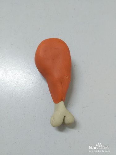 彩泥鸡腿怎么捏