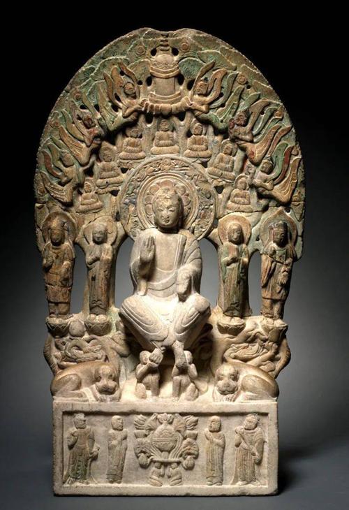 河北 北齐时代交脚弥勒佛像