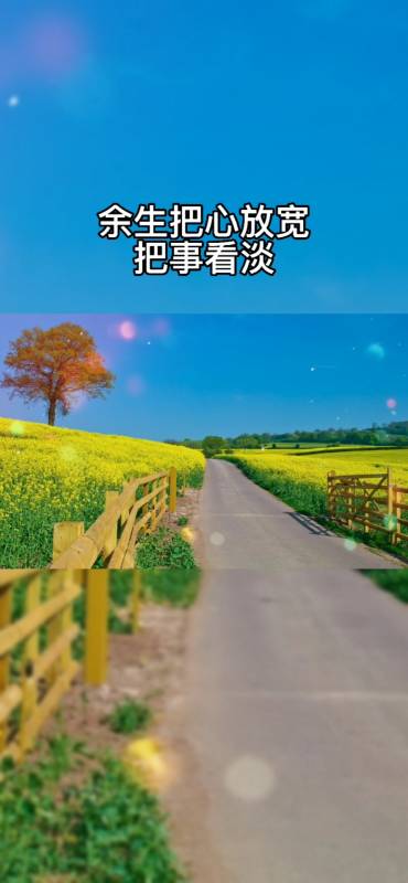 情感#余生把心放宽把事看淡