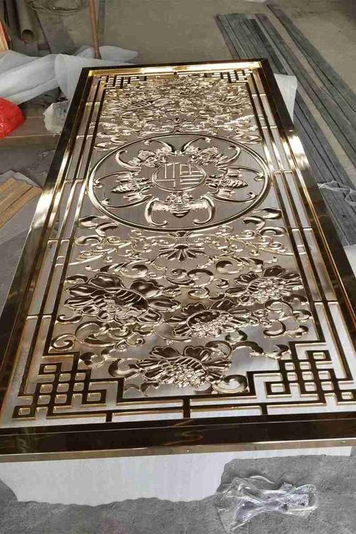 仿古铜屏风装饰效果图