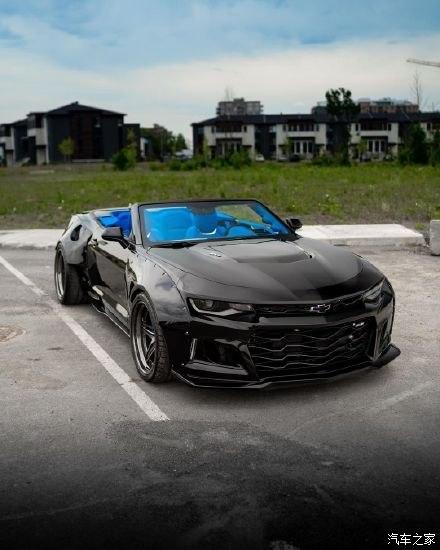 宽体雪佛兰科迈罗敞篷跑车hre就很帅
