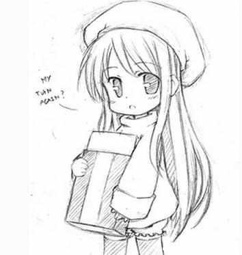 q版人物萌图铅笔画