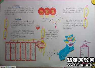 小学五年级元宵节数学手抄报 小学五年级手抄报