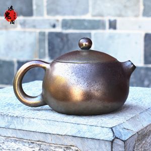 建水紫陶浪鬼无相柴烧肖春魁纯手工西施泡茶壶复古新正品收藏证书