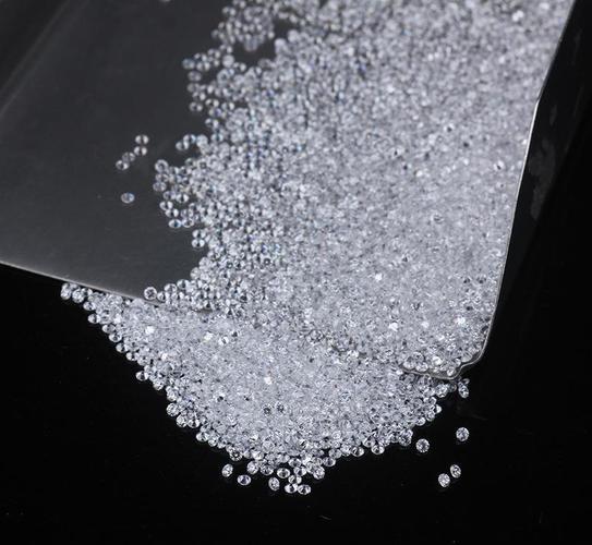 广西梧州宝石0.7-3.0mm超白莫桑钻高碳厘钻小碎钻裸石