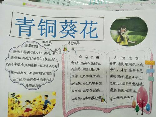 博山区五岭路小学小荷中队——《青铜葵花》手抄报剪影