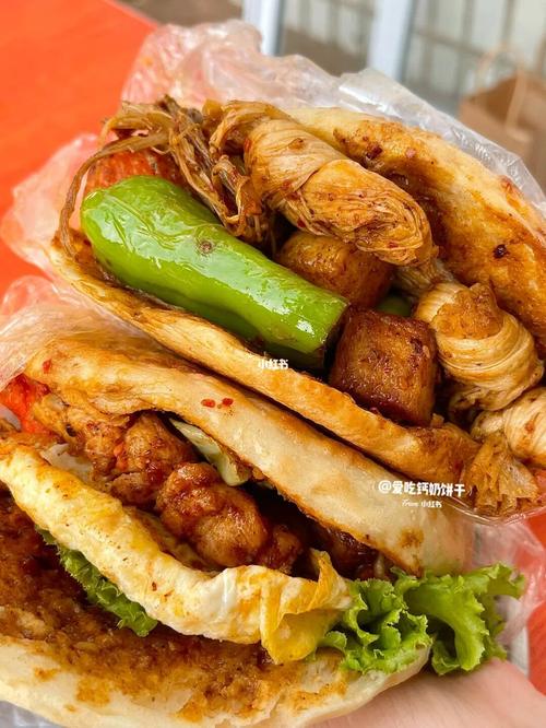 青岛炸串夹馍01就是这个味,绝了!_炸串_美食_小吃