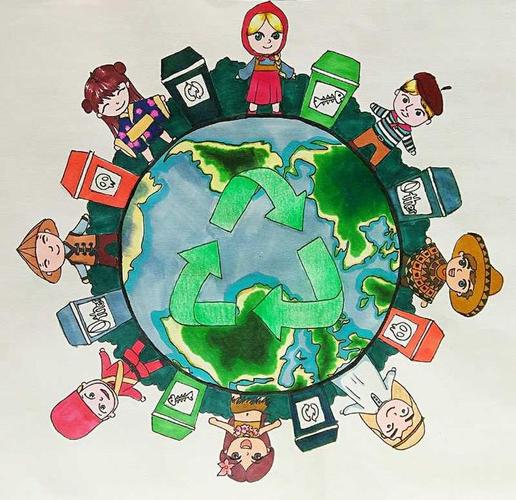 嘉兴生活垃圾分类公益宣传画展示第期