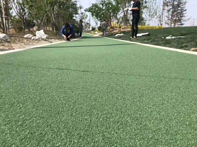 石家庄陶瓷颗粒防滑路面工程竣工