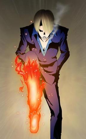 山治恶魔风脚简笔画