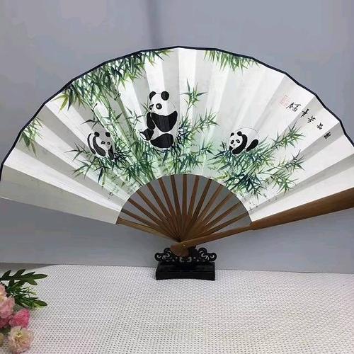 折扇手绘宣纸10寸中国风古风扇