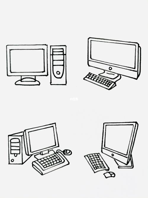 【简笔画】电脑91_简笔画_手帐_插画_寒假去哪玩_绘画_staedtler