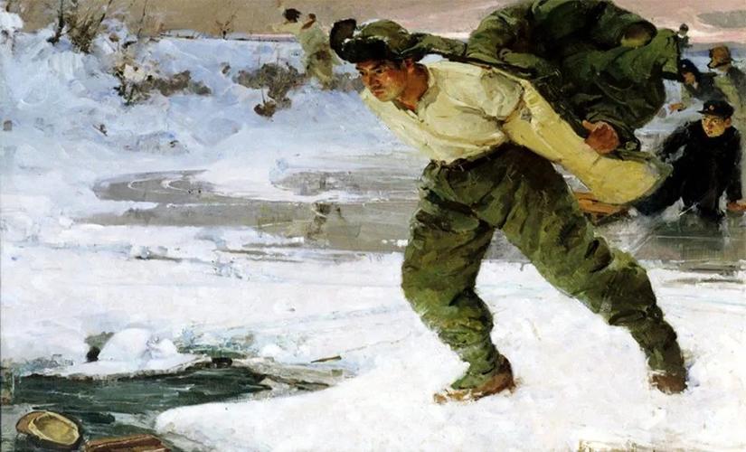 军旅画家画面的"长津湖"