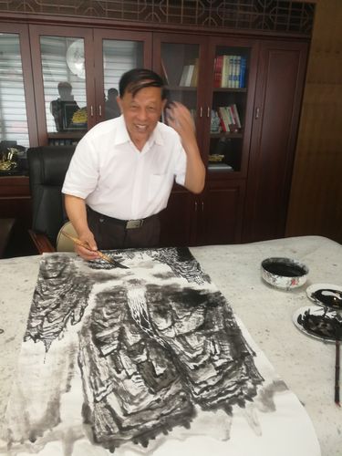 山东省企业家书画协会滨州分会与中建八局联谊书画笔会活动