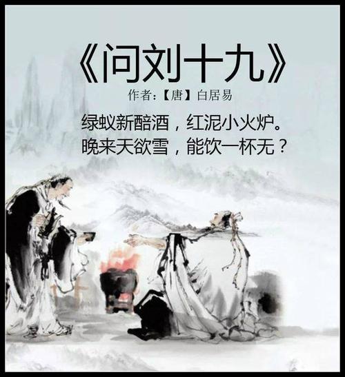 古诗文经典传承:《问刘十九》 唐 白居易_手机搜狐网