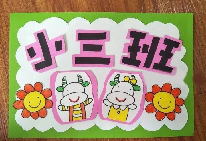 【班牌】幼儿园可爱实用的幼儿园班牌环创(大,中,小班