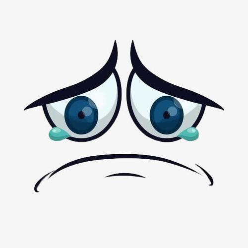 关键词 : 卡通,伤心的,眼睛,黑色的,眼泪,可怜的