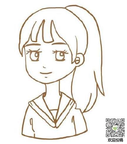 卡通小女孩简笔画图片_卡通小女孩儿童绘画图集