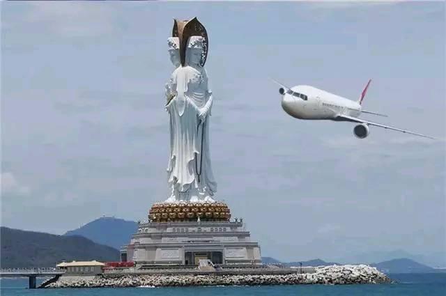 为什么飞机经过南海观音像时,要盘旋一周?