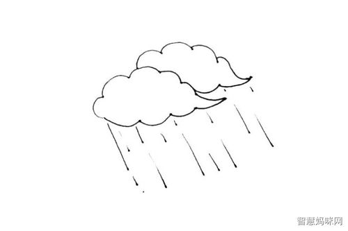 雨云简笔画画法步骤