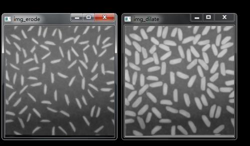 opencv图像处理形态学操作erode与dilate