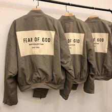 高街新款fear of god第六季主线贴布夹克fog ma1飞行员棉服