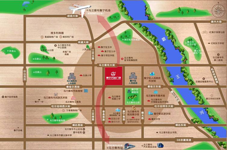 集宁万达广场规划图2