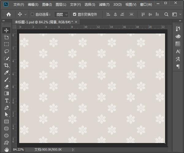 最后,我们看到背景图层就变成漂亮的花纹图案效果了.