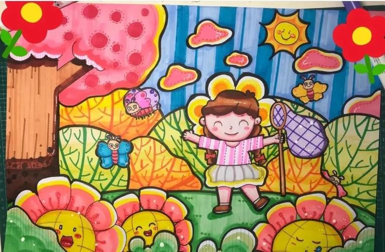 春天到了,关于春天的儿童画素材,家长们收藏啦!