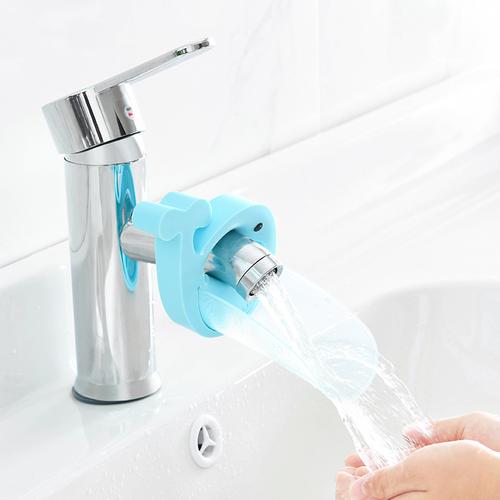 日本宝宝儿童洗手盆洗手水龙头延伸器延长器加长防溅头卡通导水槽