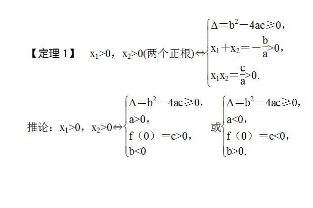 数学专题——一元二次方程根的分布