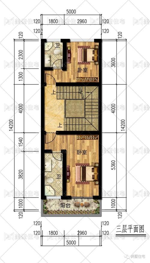 带车库的六层别墅,开间5米占地60平,村长都惊呆了