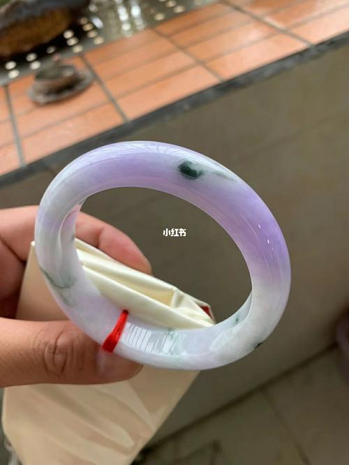 8500米紫罗兰飘花翡翠手镯_翡翠手镯_时尚_配饰