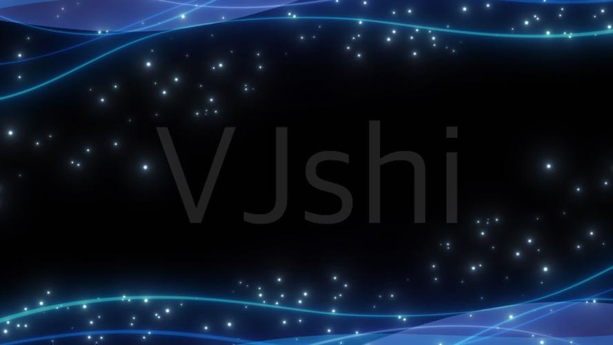 蓝色流光光线粒子边框-alpha通道_1920x1080_高清视频素材下载(编号
