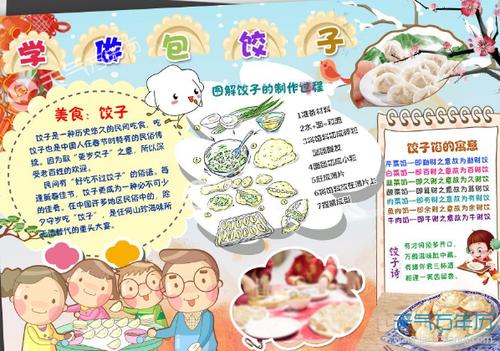 2018立冬吃饺子手抄报2018年立冬吃饺子习俗的手抄报