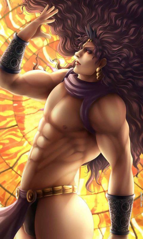 第二部jojo的奇妙冒险大反派柱之男卡兹肌肉手机壁纸图片(4)