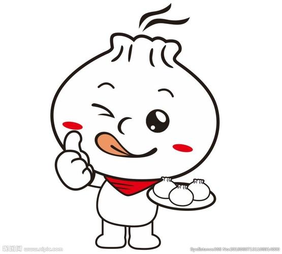 卡通包子早餐早点店形像设计图片