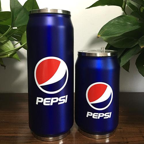 创意百事可乐水杯保温杯学生个性易拉罐儿童杯吸管式便携情侣杯子