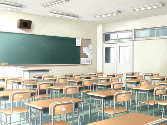 求图.求一张动漫中的教室背景图片